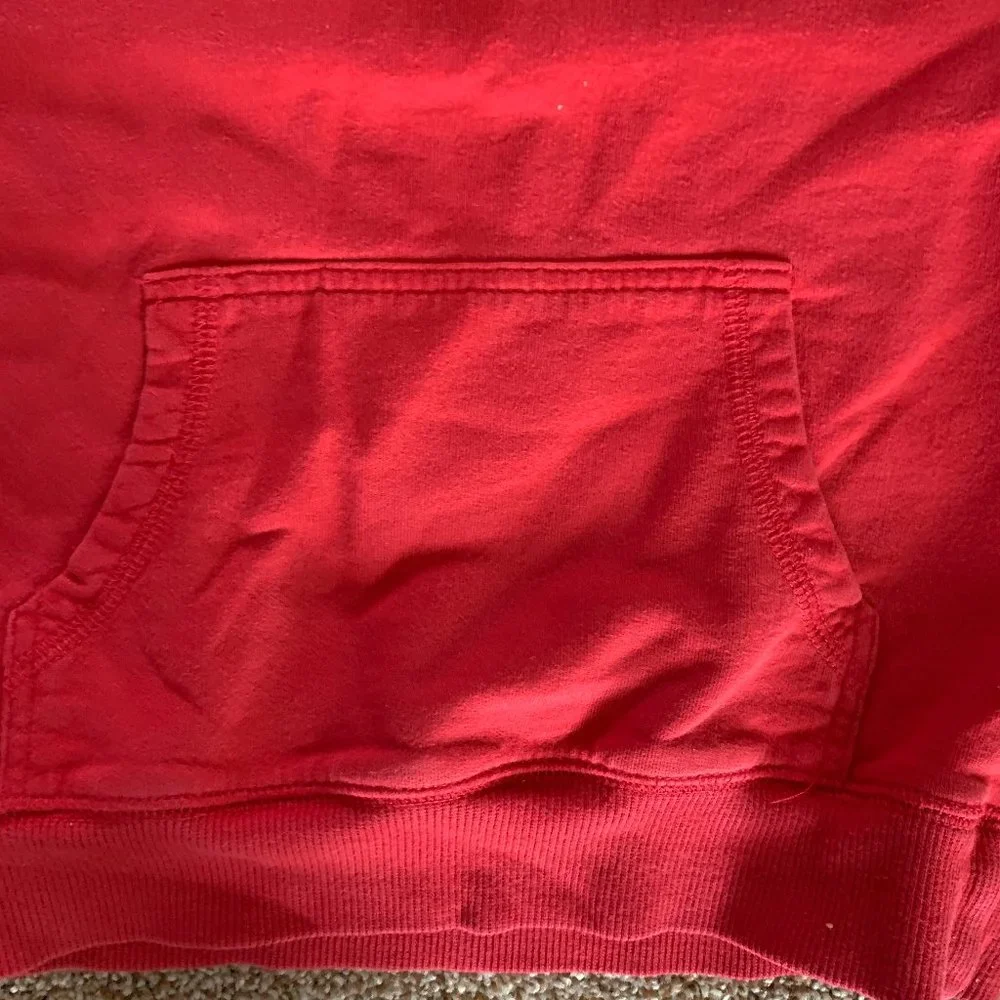 Gymboree red lg sleeve hooded sweat shirt